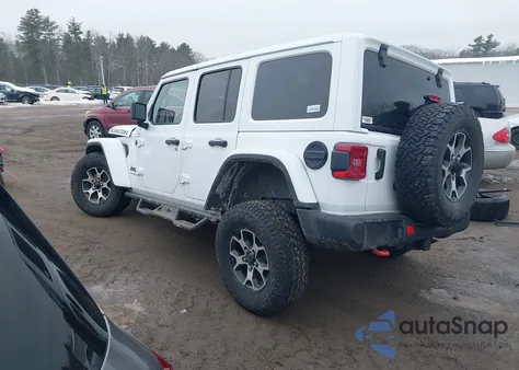 2021 Jeep Wrangler Unlimited Rubicon 4X4 z USA, uszkodzony, nr VIN 1C4HJXFG2MW563261